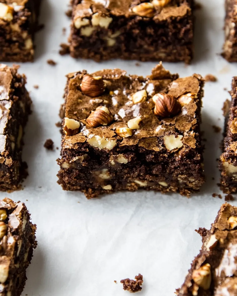 Classic Hazelnut Buckwheat Brownies dish photo