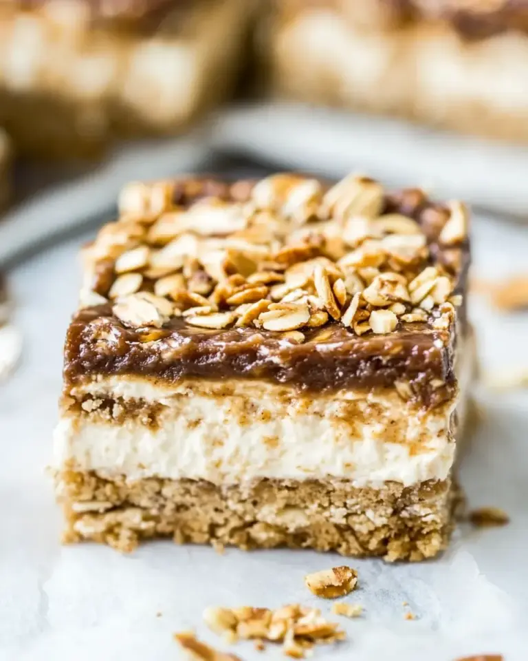 Homemade Healthier Peanut Butter Cheesecake Bars recipe photo