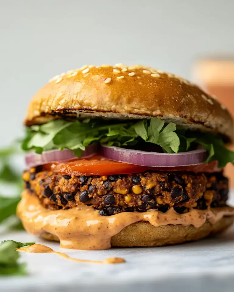 Homemade Healthy Black Bean Burgers recipe photo