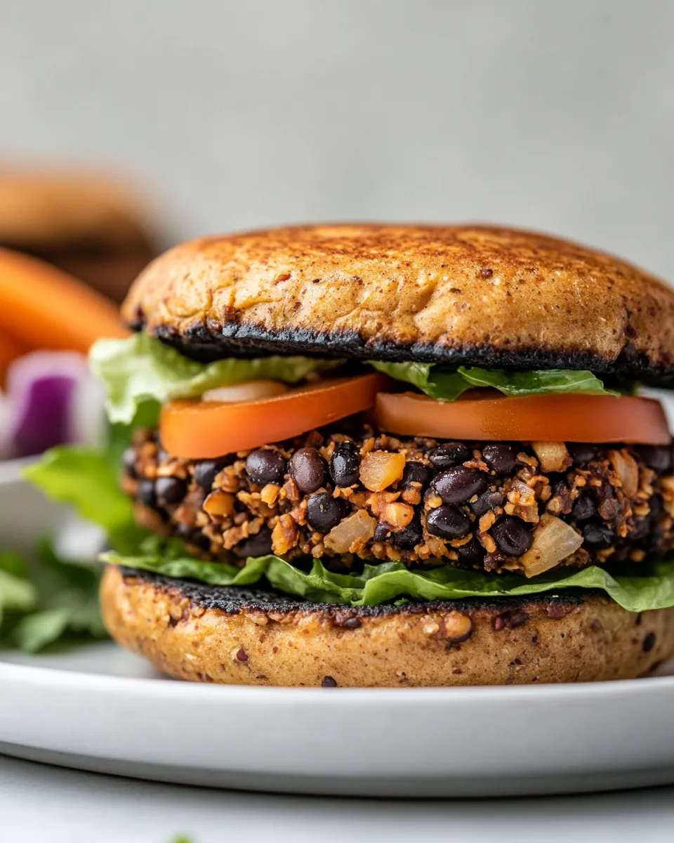 Classic Healthy Black Bean Burgers dish photo