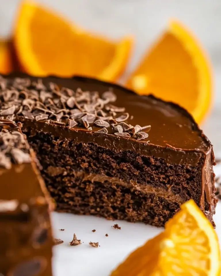 Homemade Healthy Chocolate Orange Cake photo
