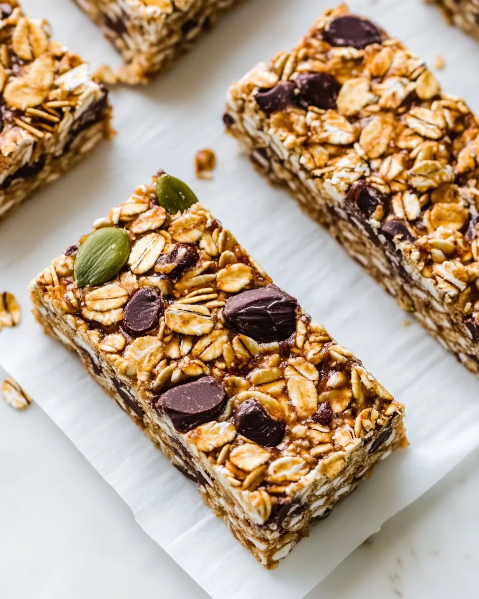 Delicious Healthy Granola Bars food shot