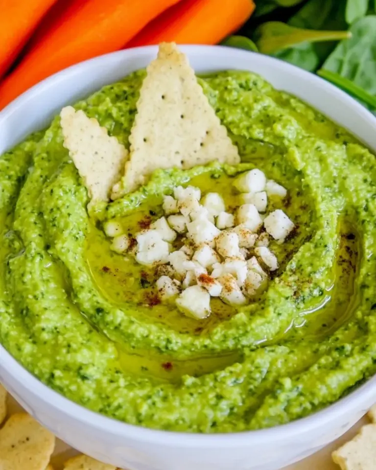 Homemade Healthy Homemade Spinach Hummus Recipe photo