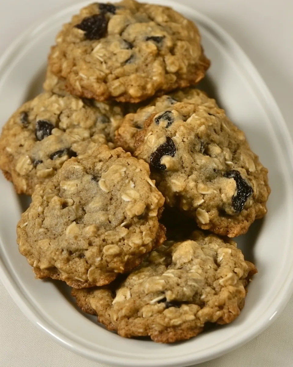 Classic Hearty Oatmeal Raisin Cookies image