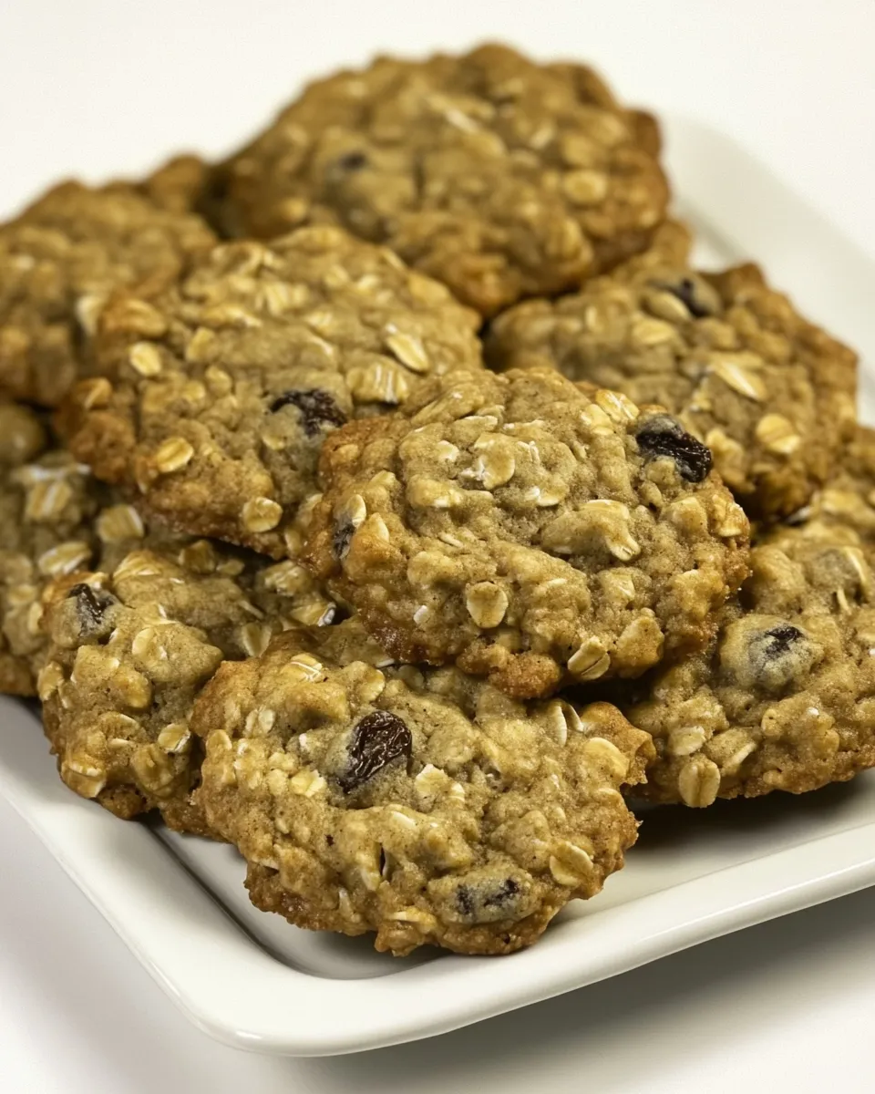 Easy Hearty Oatmeal Raisin Cookies recipe photo
