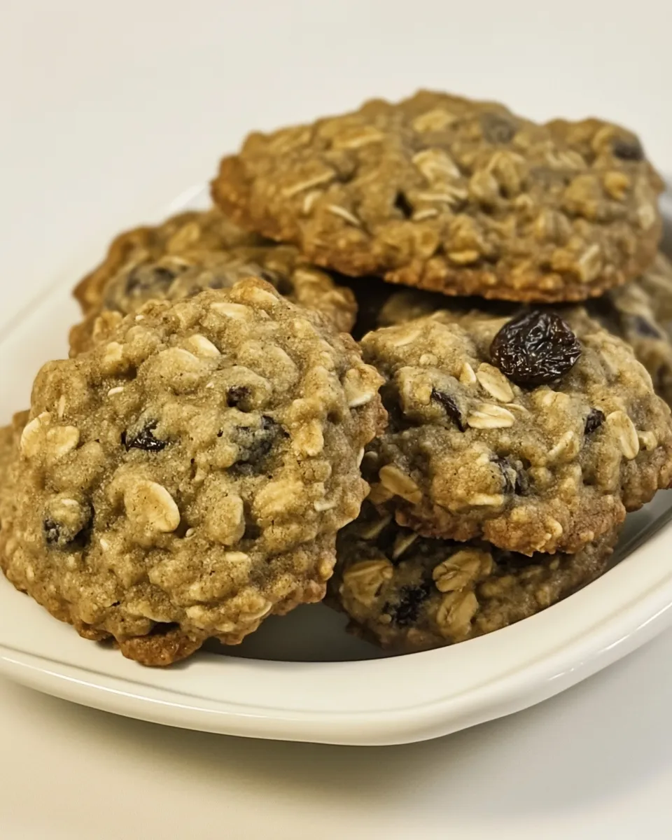 Delicious Hearty Oatmeal Raisin Cookies dish photo