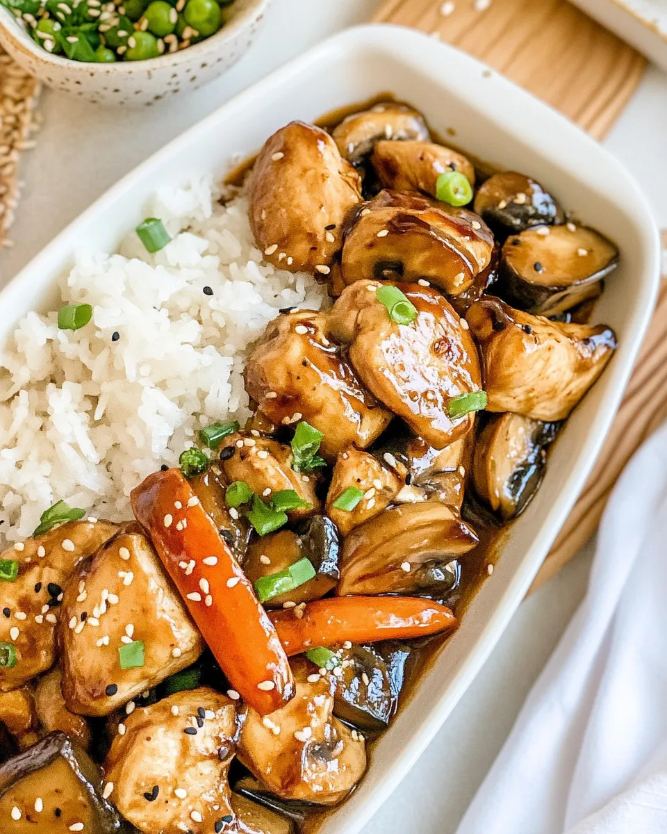 Easy Hibachi Chicken and Vegetables food shot