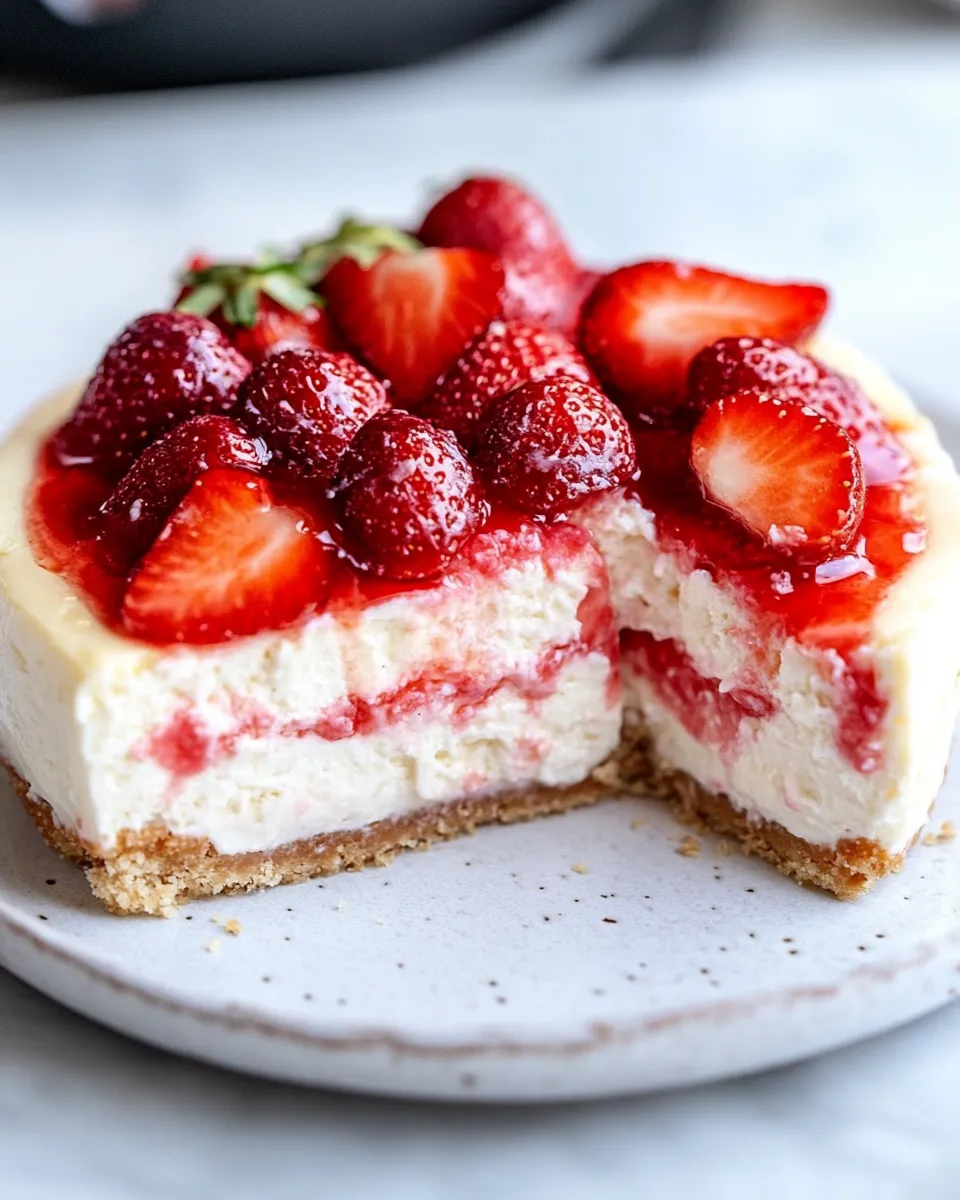 Easy High-Protein Cheesecake food shot