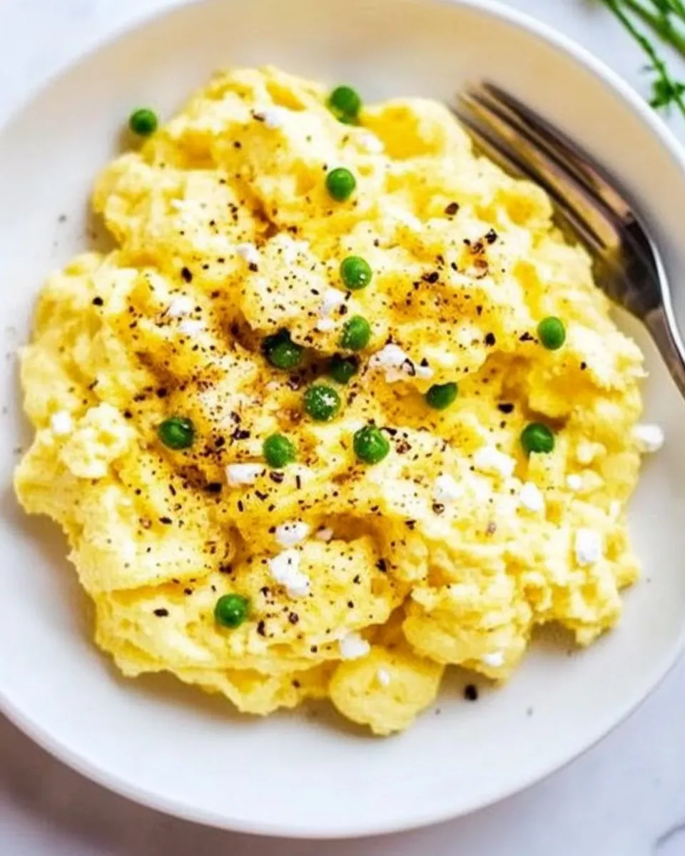 Classic High-Protein Scrambled Eggs with Cottage Cheese image