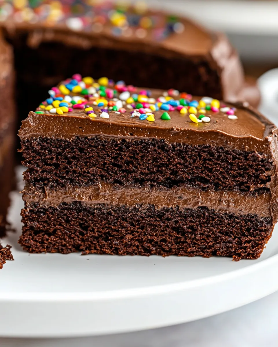 Classic Homemade Chocolate Cake Recipe photo
