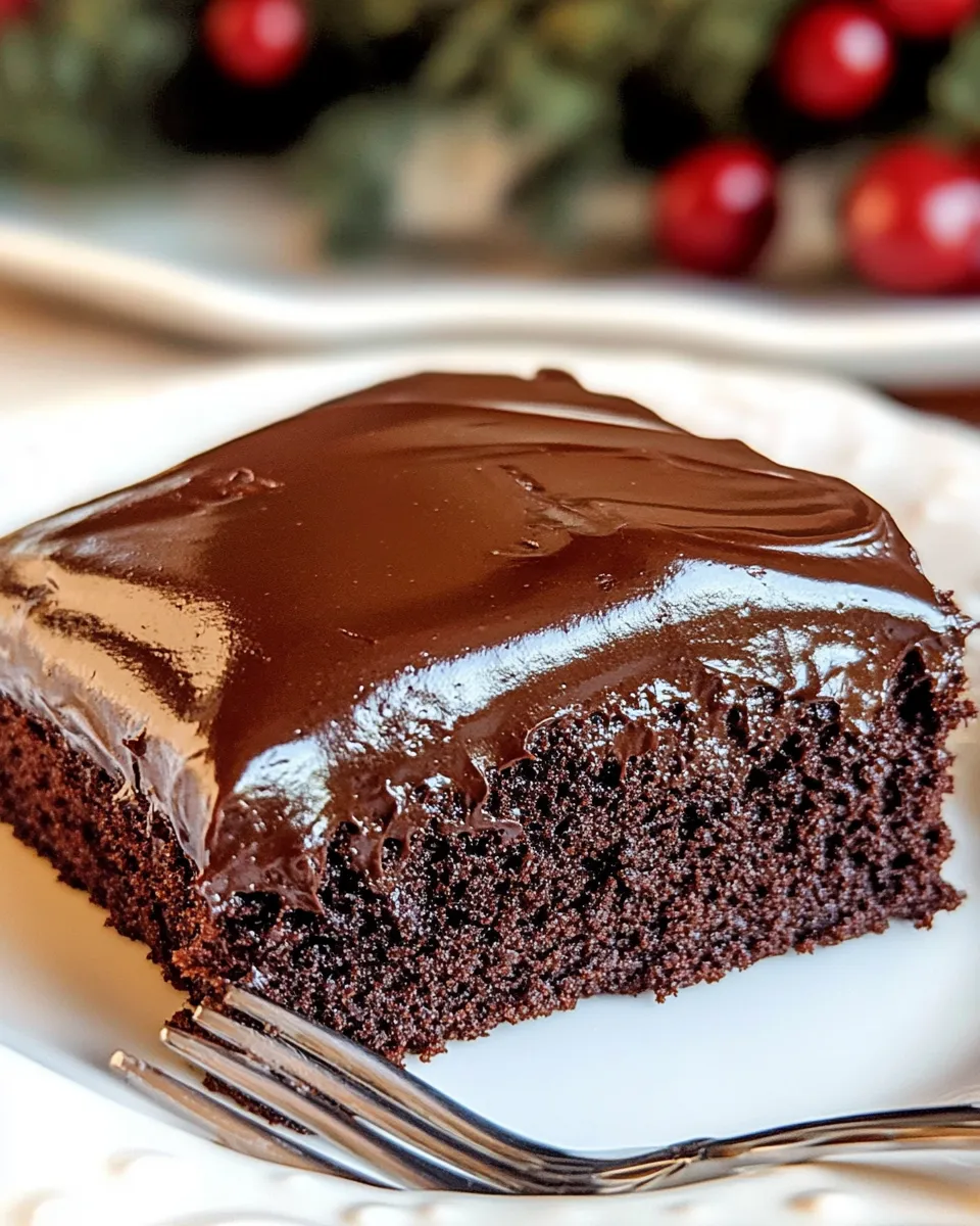 Easy Homemade Chocolate Cake with Chocolate Frosting recipe photo