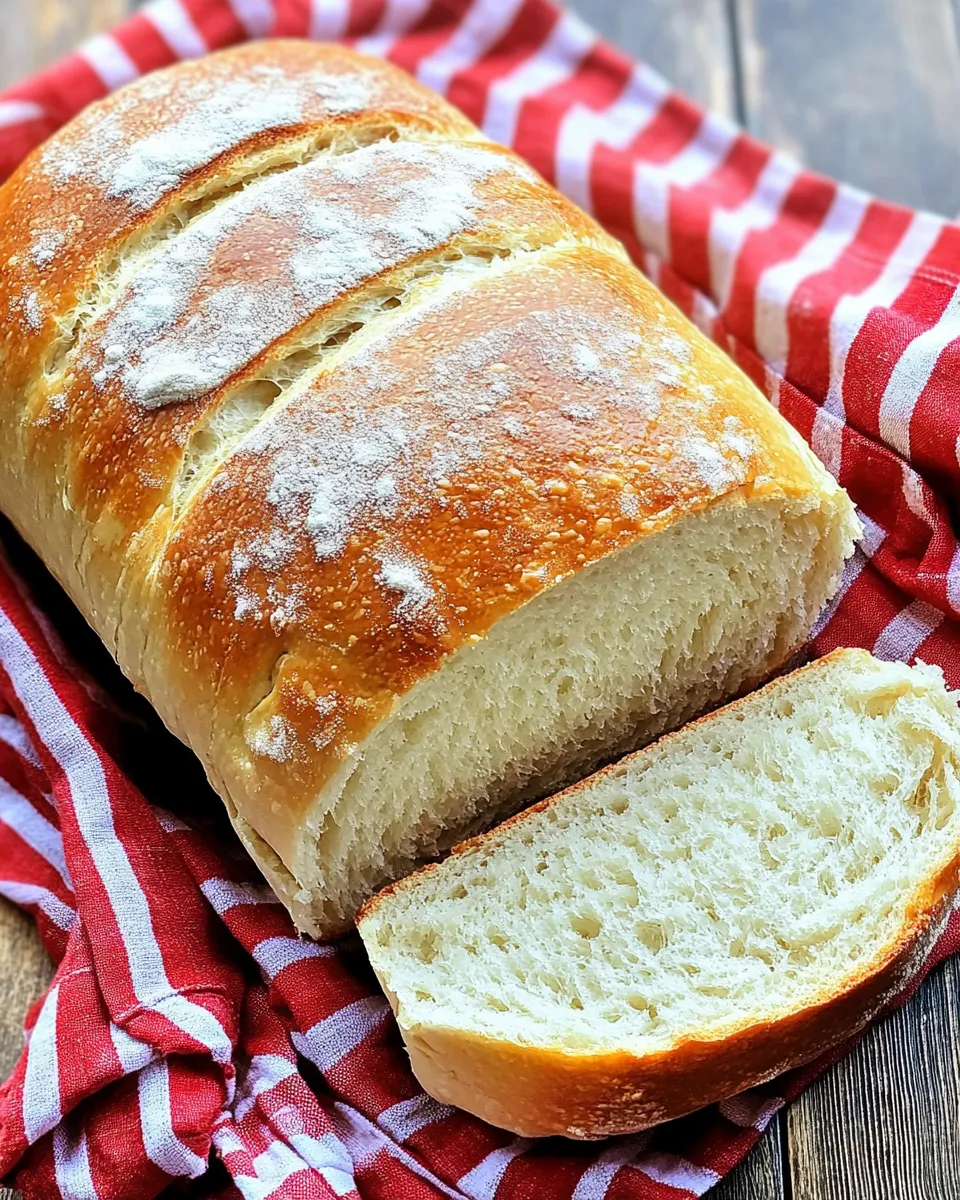 Quick Homemade Country White Bread food shot