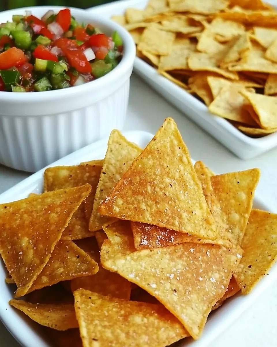 Perfect Homemade Flour Tortilla Chips plate image