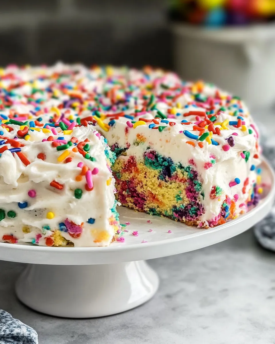 Quick Homemade Funfetti Cake image