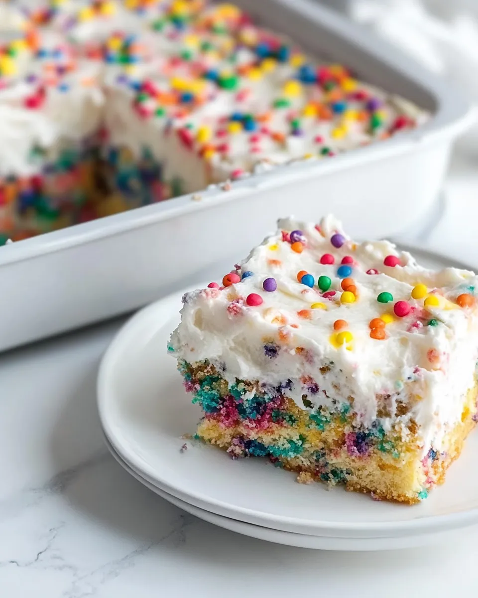 Classic Homemade Funfetti Cake recipe photo