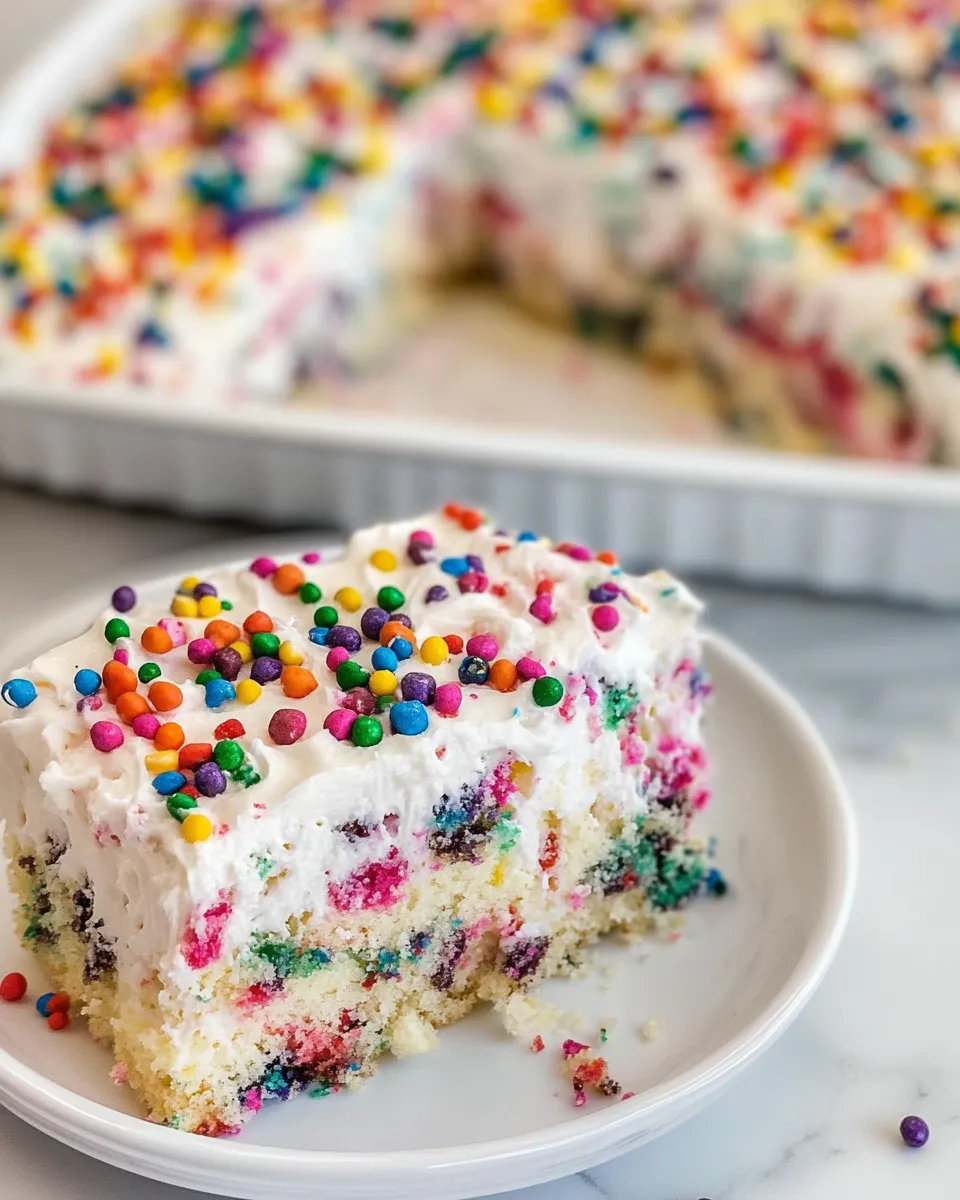 Tasty Homemade Funfetti Cake dish photo