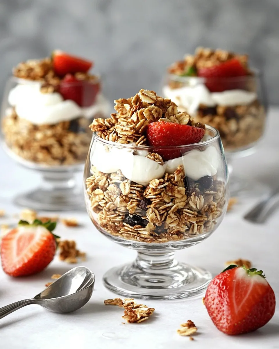 Quick Homemade Granola & Parfaits recipe image
