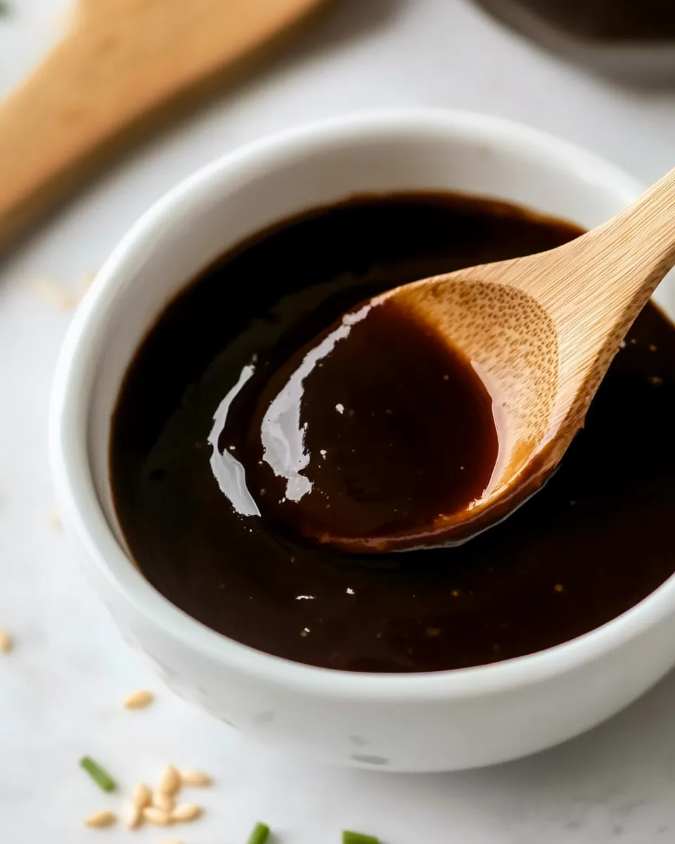 Easy Homemade Hoisin Sauce food shot