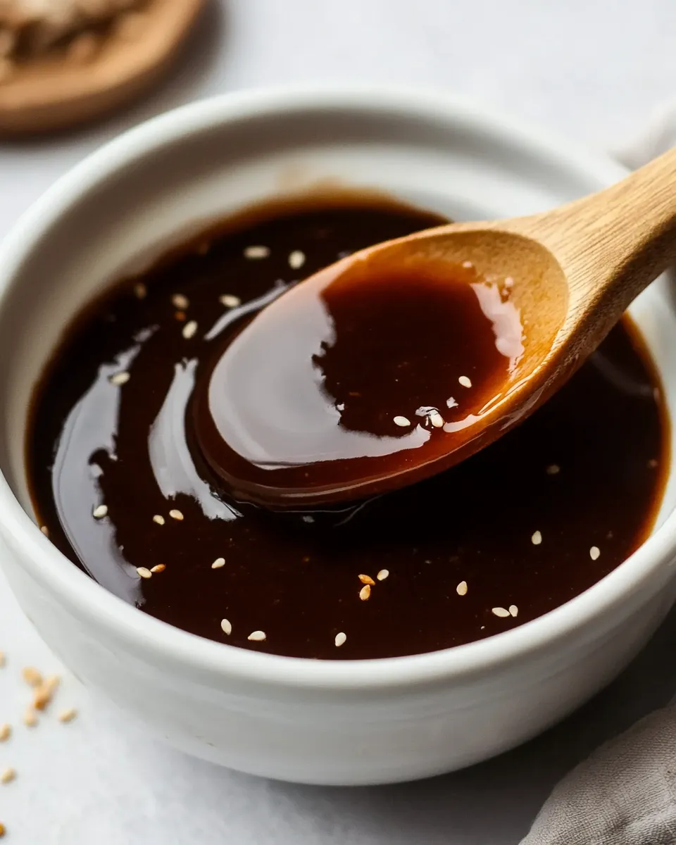 Tasty Homemade Hoisin Sauce plate image