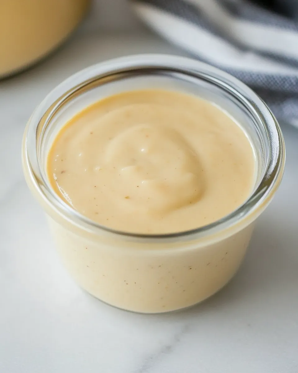 Delicious Homemade Honey Mustard Dipping Sauce or Dressing dish photo