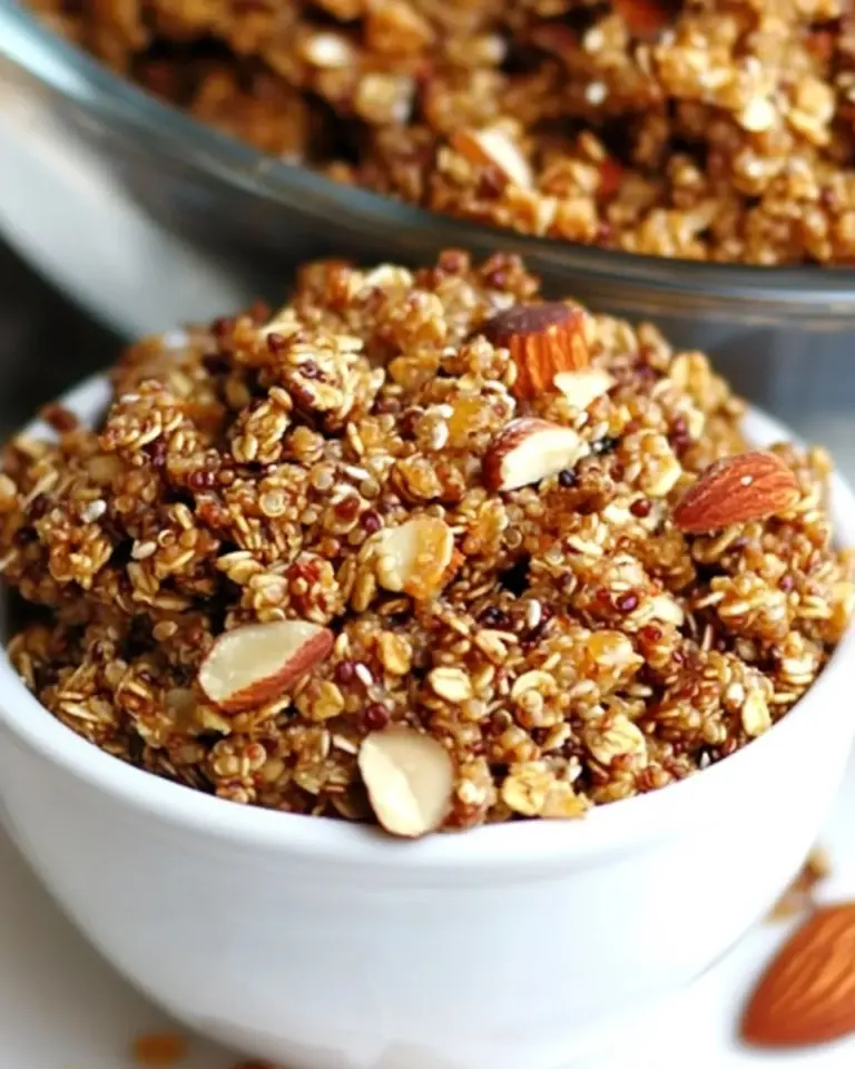 Homemade Honey Almond Quinoa Granola photo