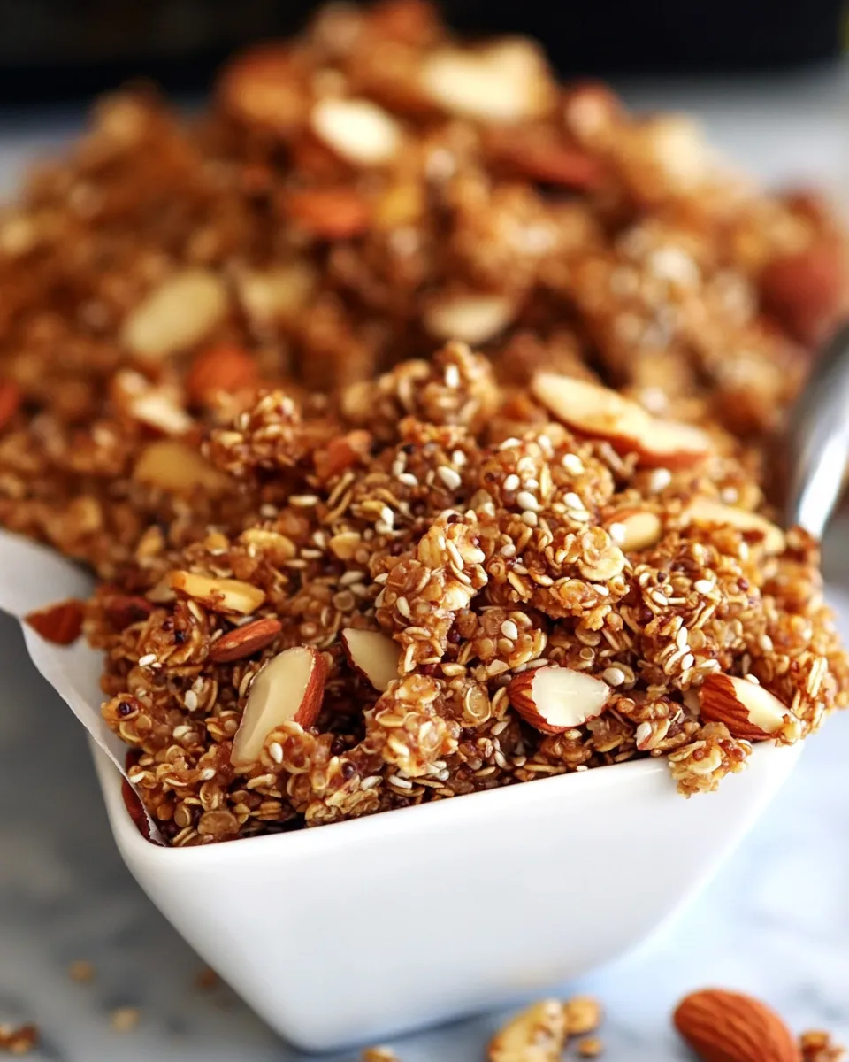 Classic Honey Almond Quinoa Granola recipe photo