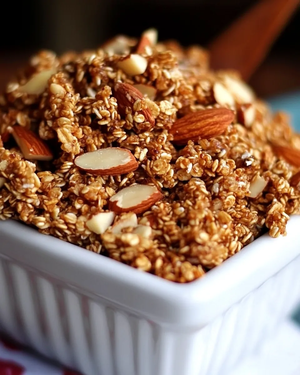 Easy Honey Almond Quinoa Granola dish photo
