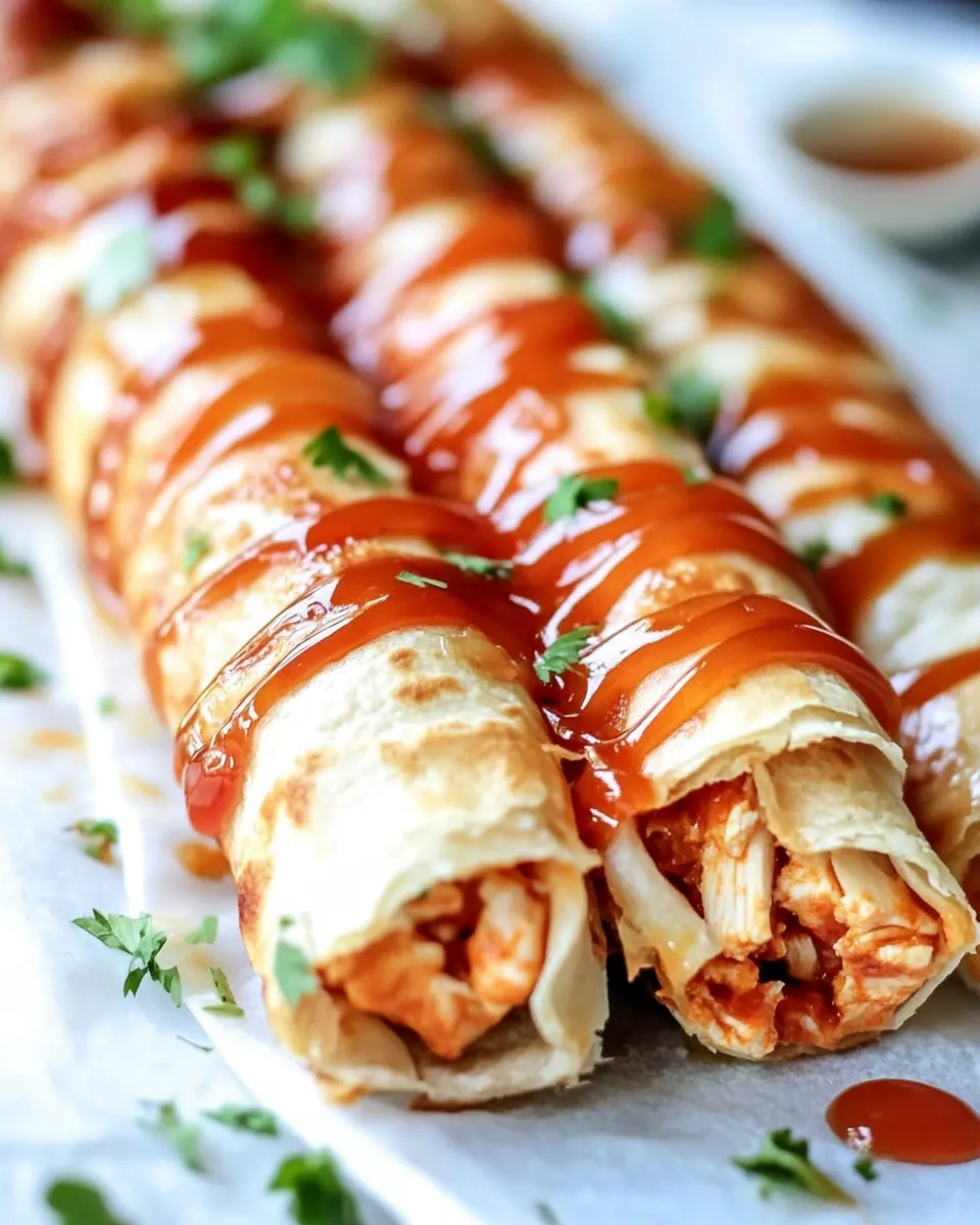 Easy Honey Buffalo Chicken Taquitos recipe photo