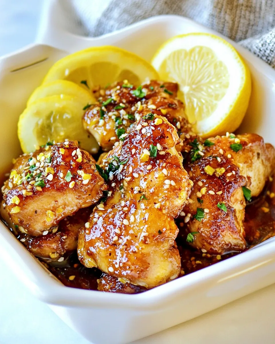 Classic Honey Garlic Lemon Chicken recipe image
