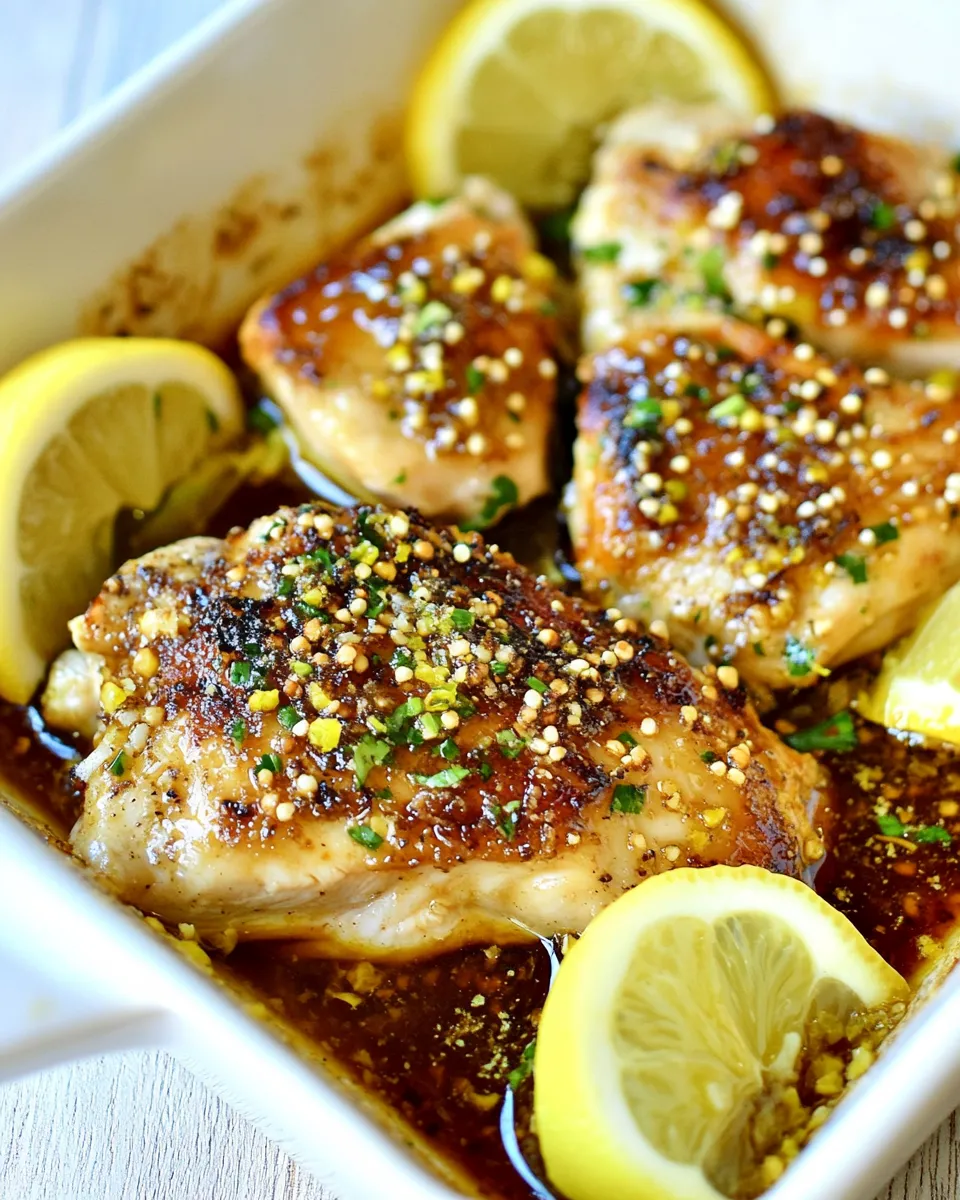 Quick Honey Garlic Lemon Chicken food shot