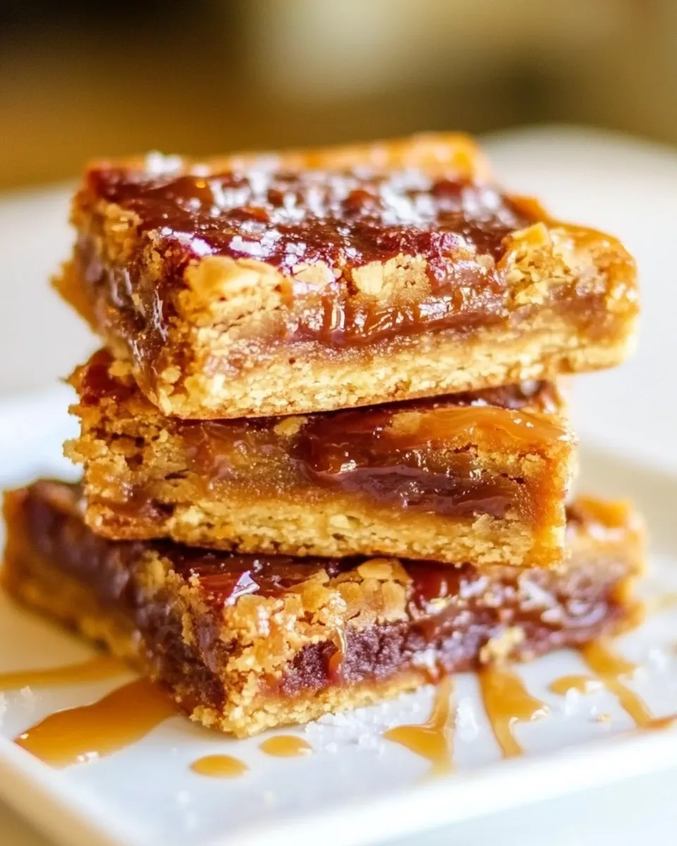 Easy Hot Fudge and Salted Caramel Blondies recipe photo