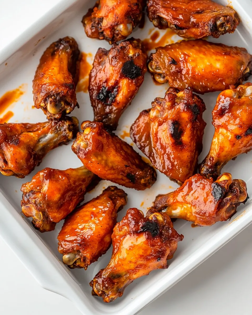 Easy Hot & Spicy Baked Buffalo Chicken Wings food shot