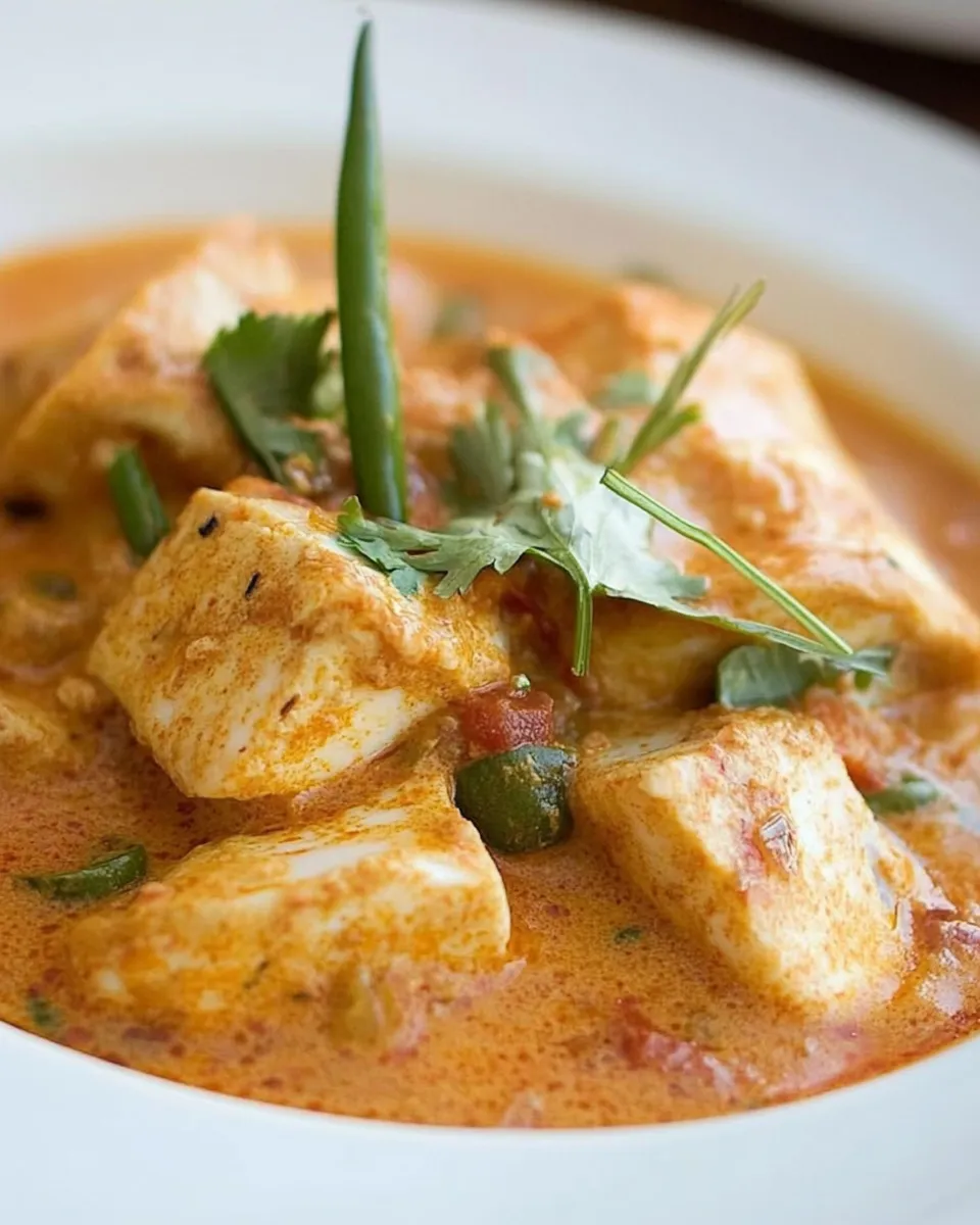 Easy Indian Fish Coconut Curry food shot