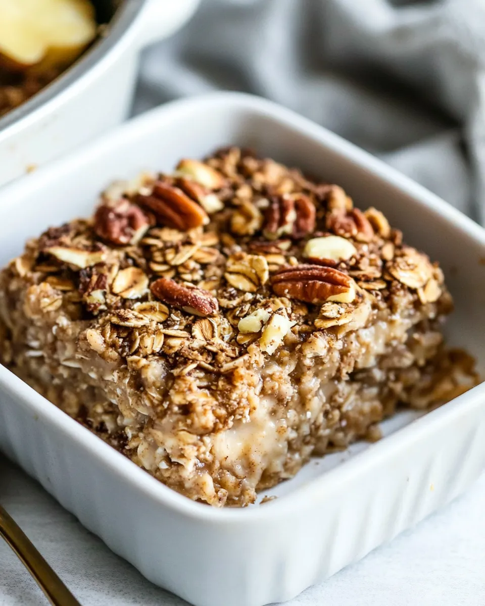 Easy Instant Pot Baked Oatmeal dish photo