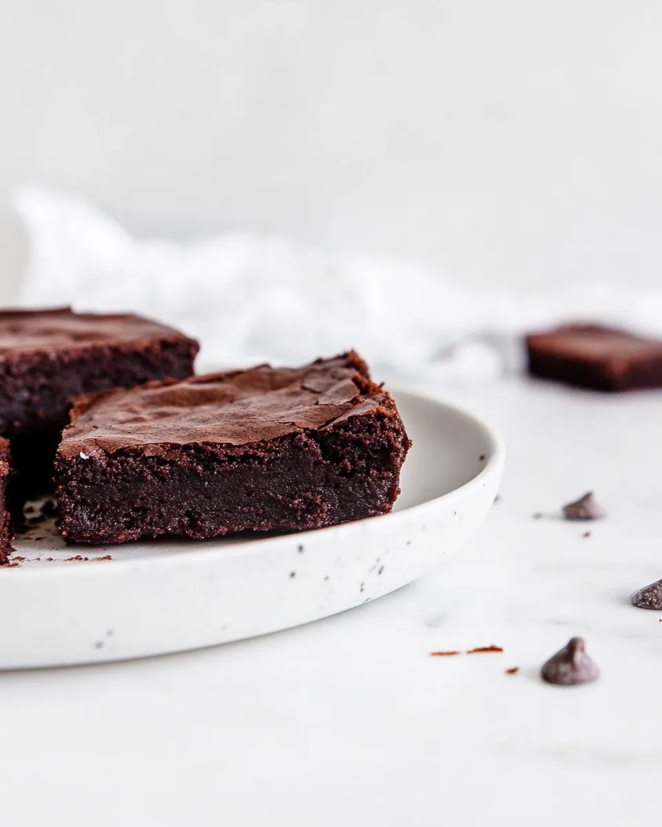 Delicious Instant Pot Brownies plate image