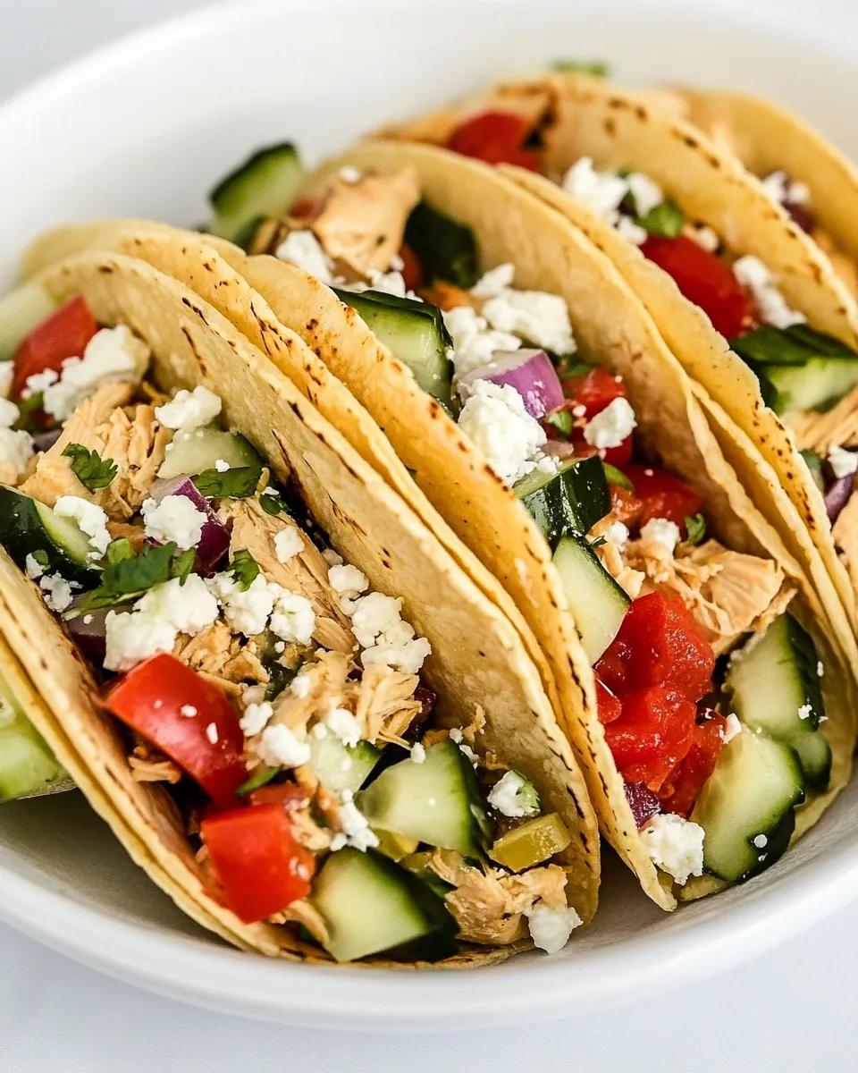 Classic Instant Pot Greek Chicken Tacos image