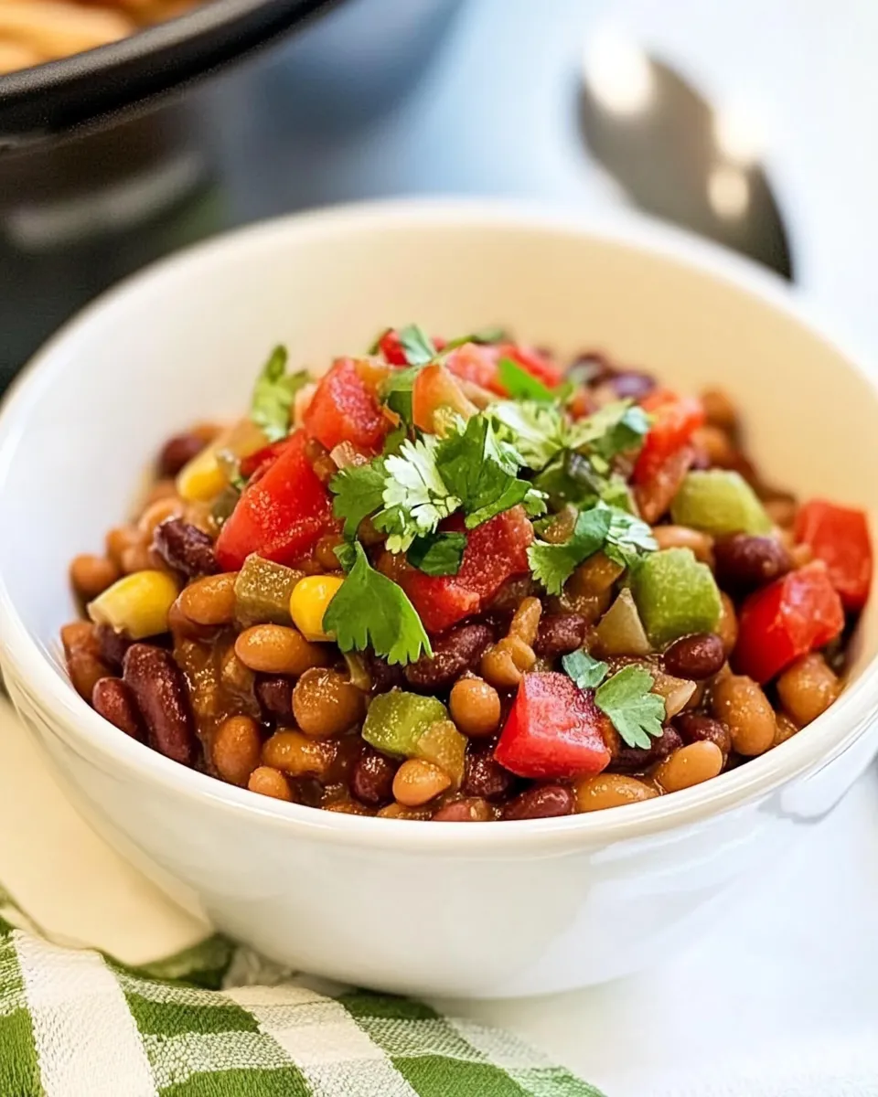 Easy Instant Pot Mexican Beans food shot