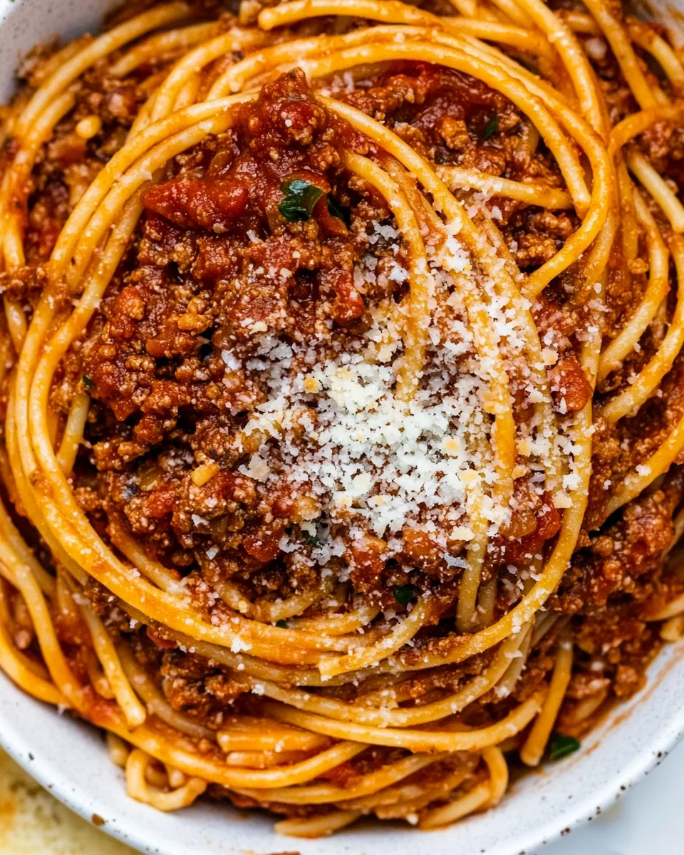 Easy Instant Pot Spaghetti with Meat Sauce recipe photo