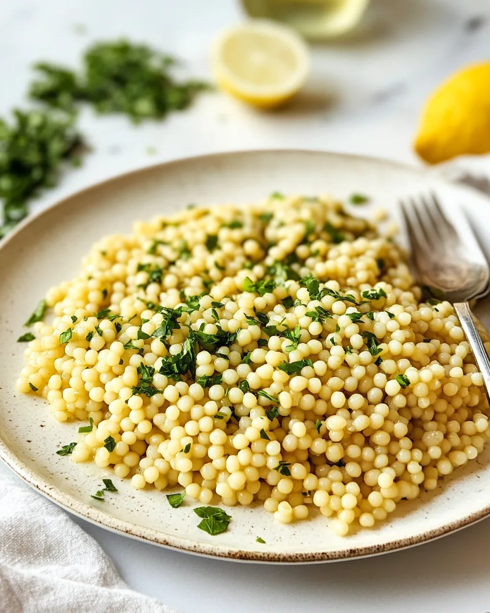 Classic Israeli Couscous Recipe (Pearl Couscous) image