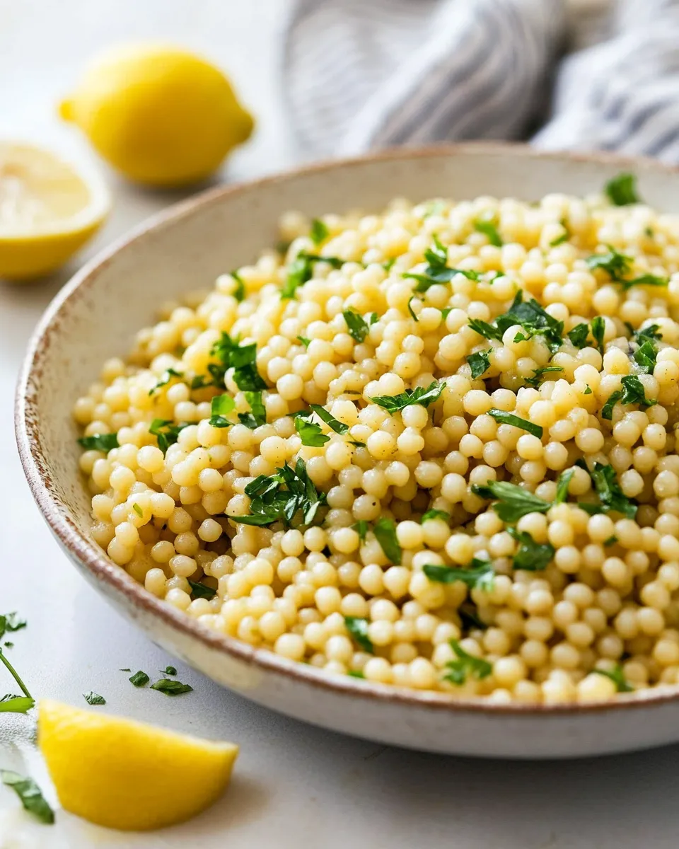 Easy Israeli Couscous Recipe (Pearl Couscous) recipe image