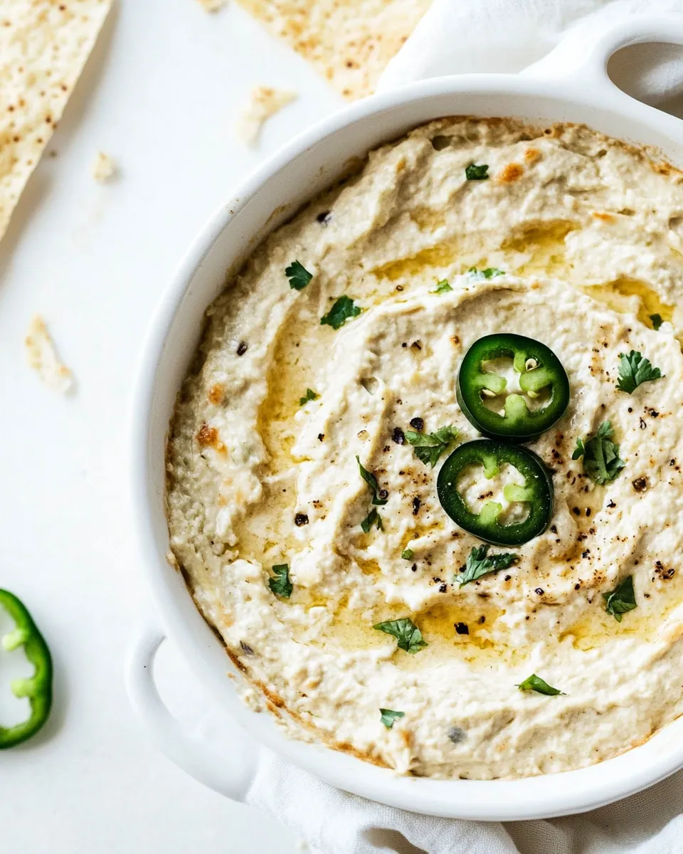 Delicious Jalapeno Artichoke Dip Recipe food shot