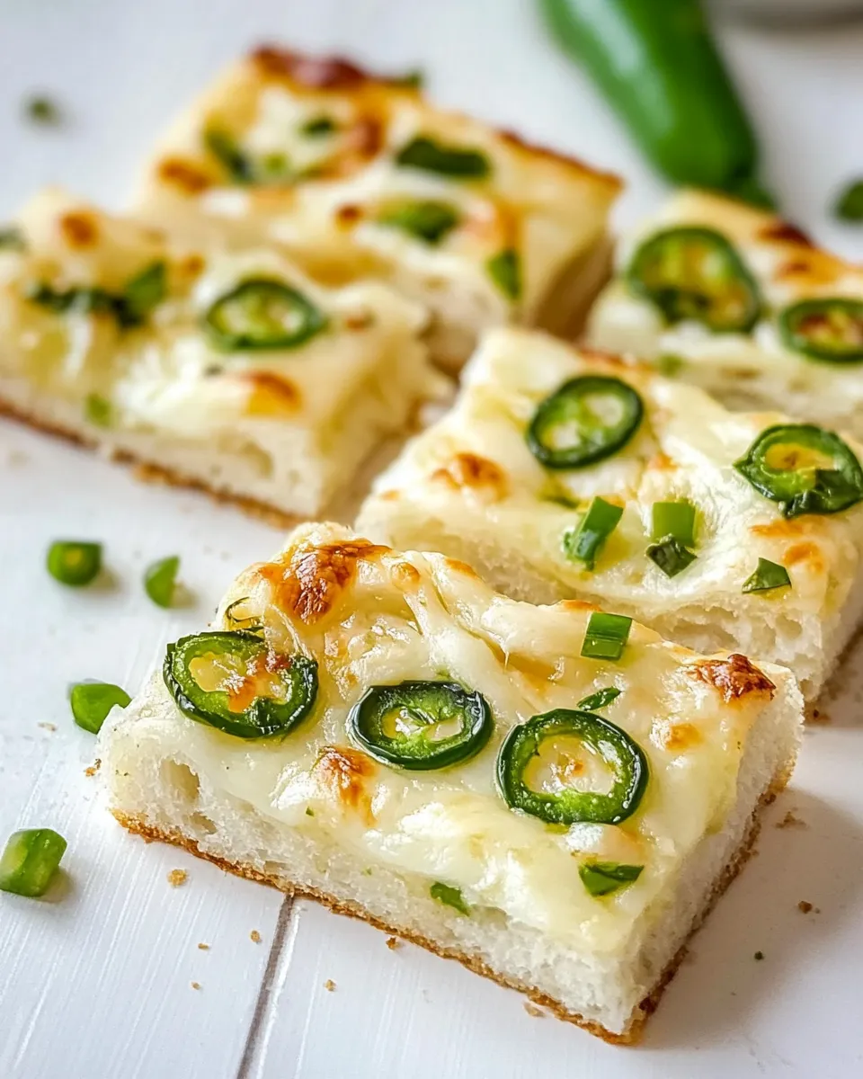 Delicious Jalapeno Garlic Bread food shot