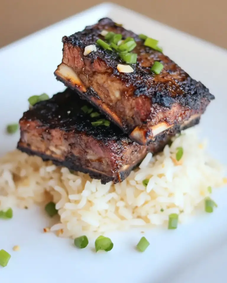 Homemade Kalbi Ribs with Macadamia Nut Rice recipe photo