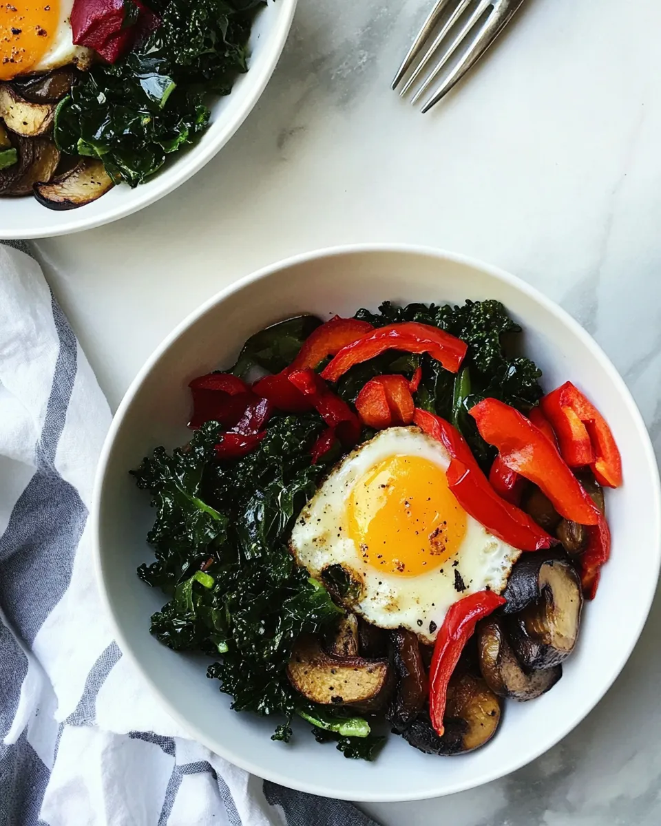 Homemade Kale Breakfast Bowls photo