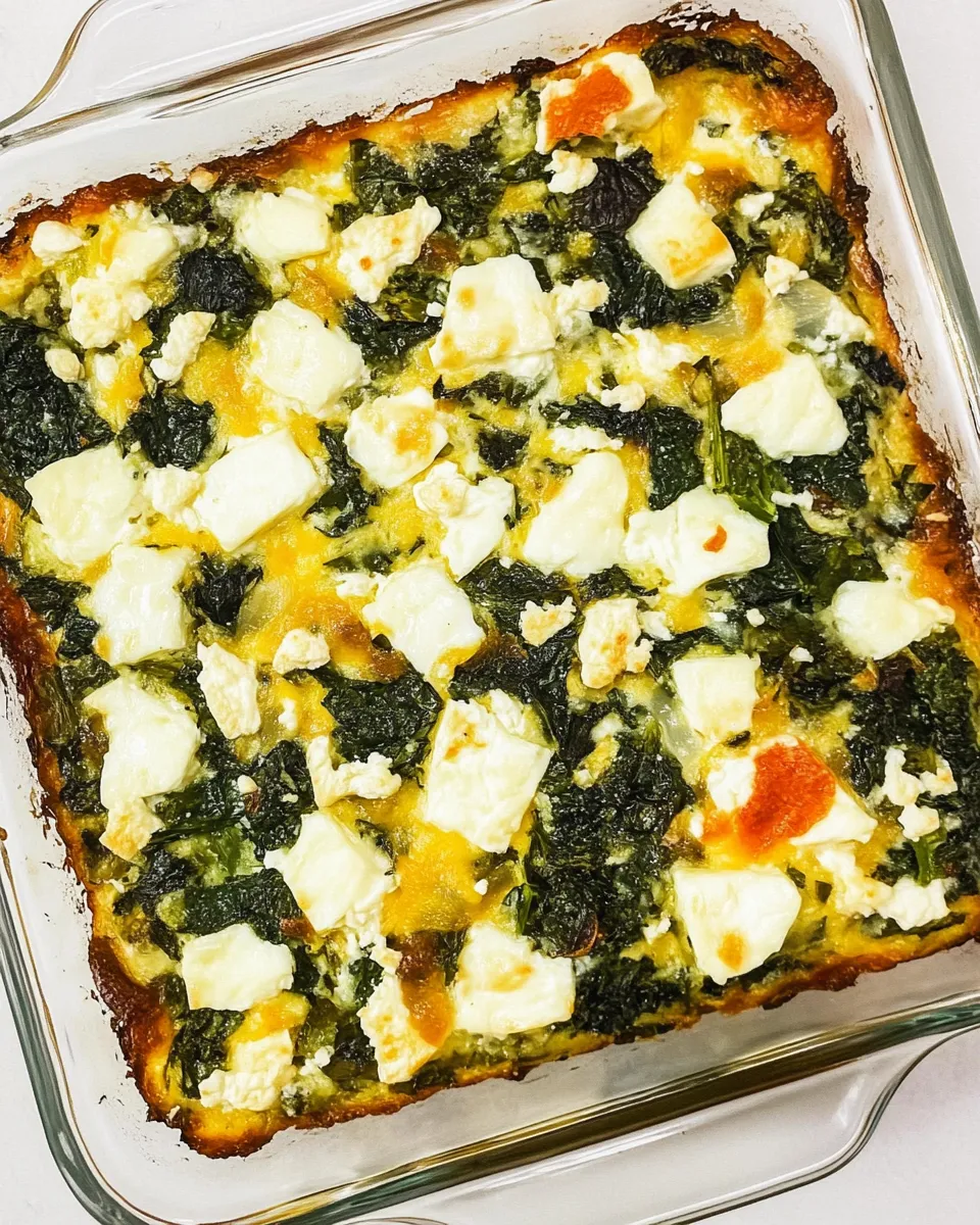 Homemade Kale, Mozzarella, and Egg Bake recipe photo