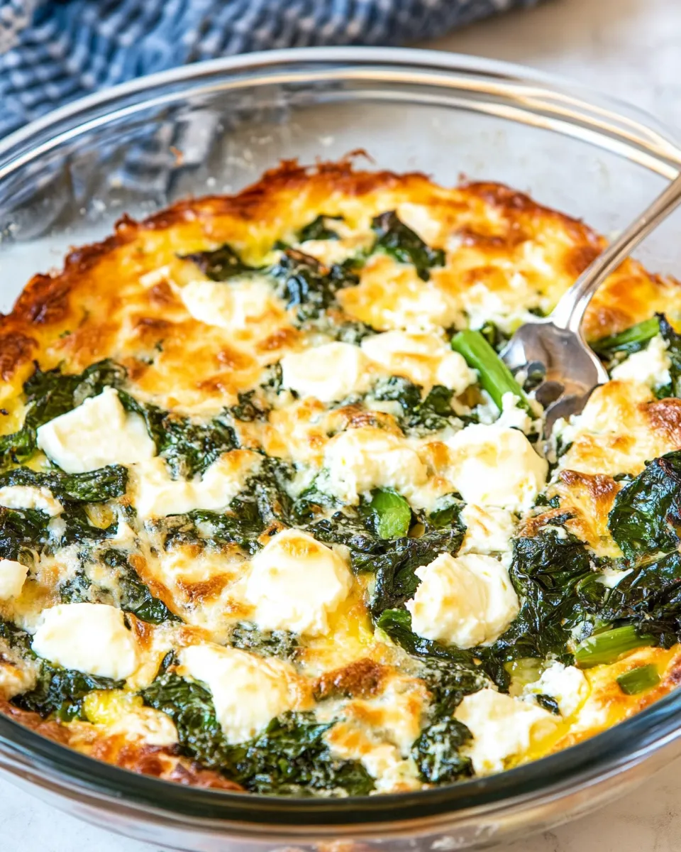 Delicious Kale, Mozzarella, and Egg Bake plate image