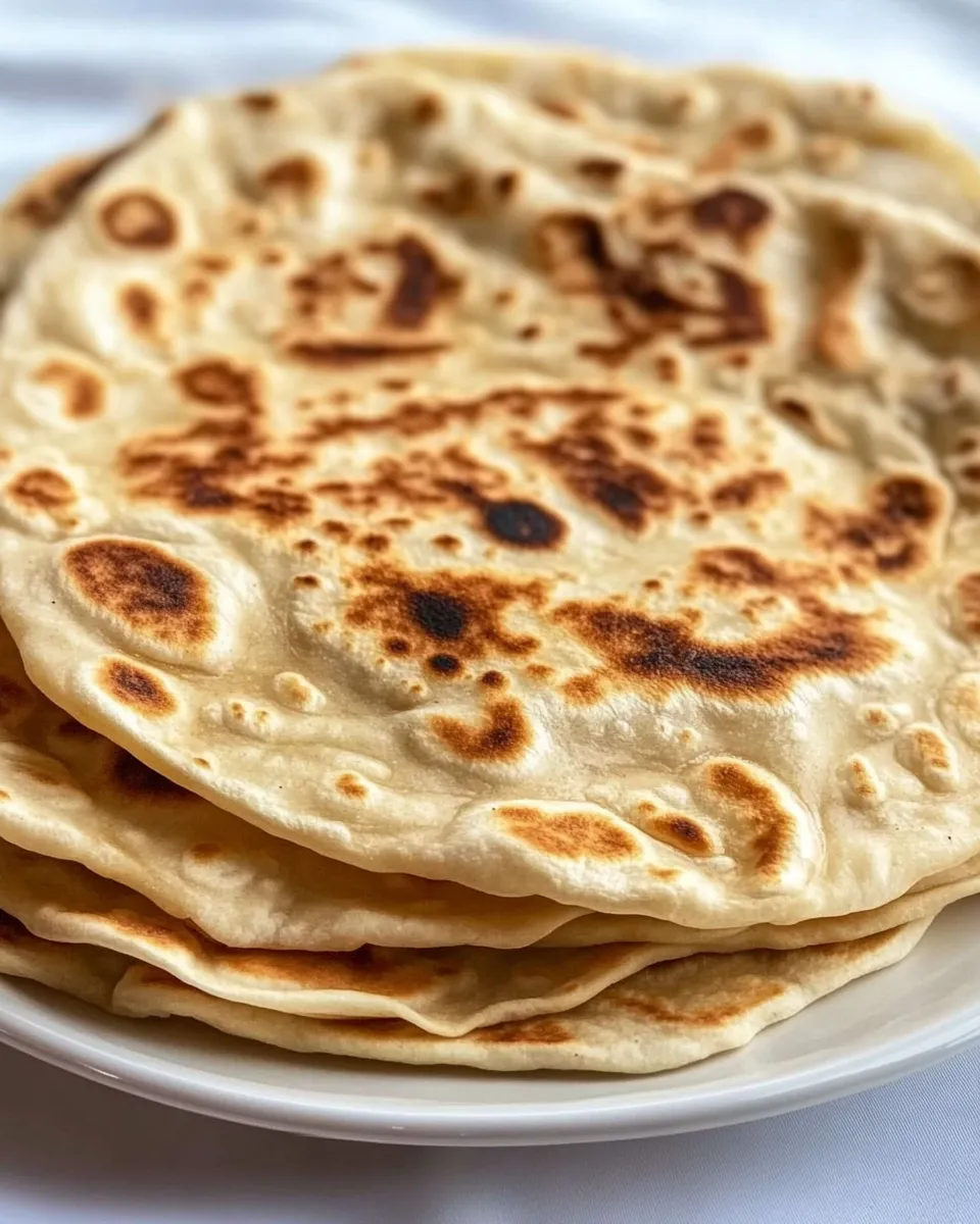 Delicious Kenyan Chapati (Flatbread) plate image