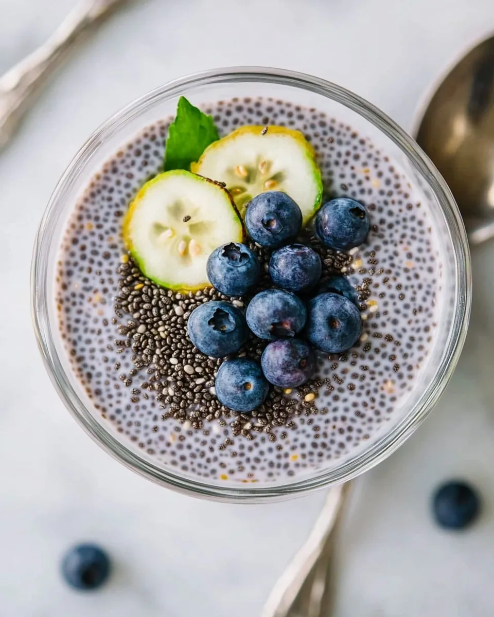 Delicious Keto Chia Pudding food shot