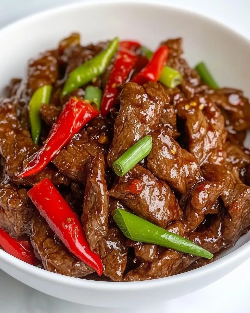 Easy Keto Mongolian Beef food shot