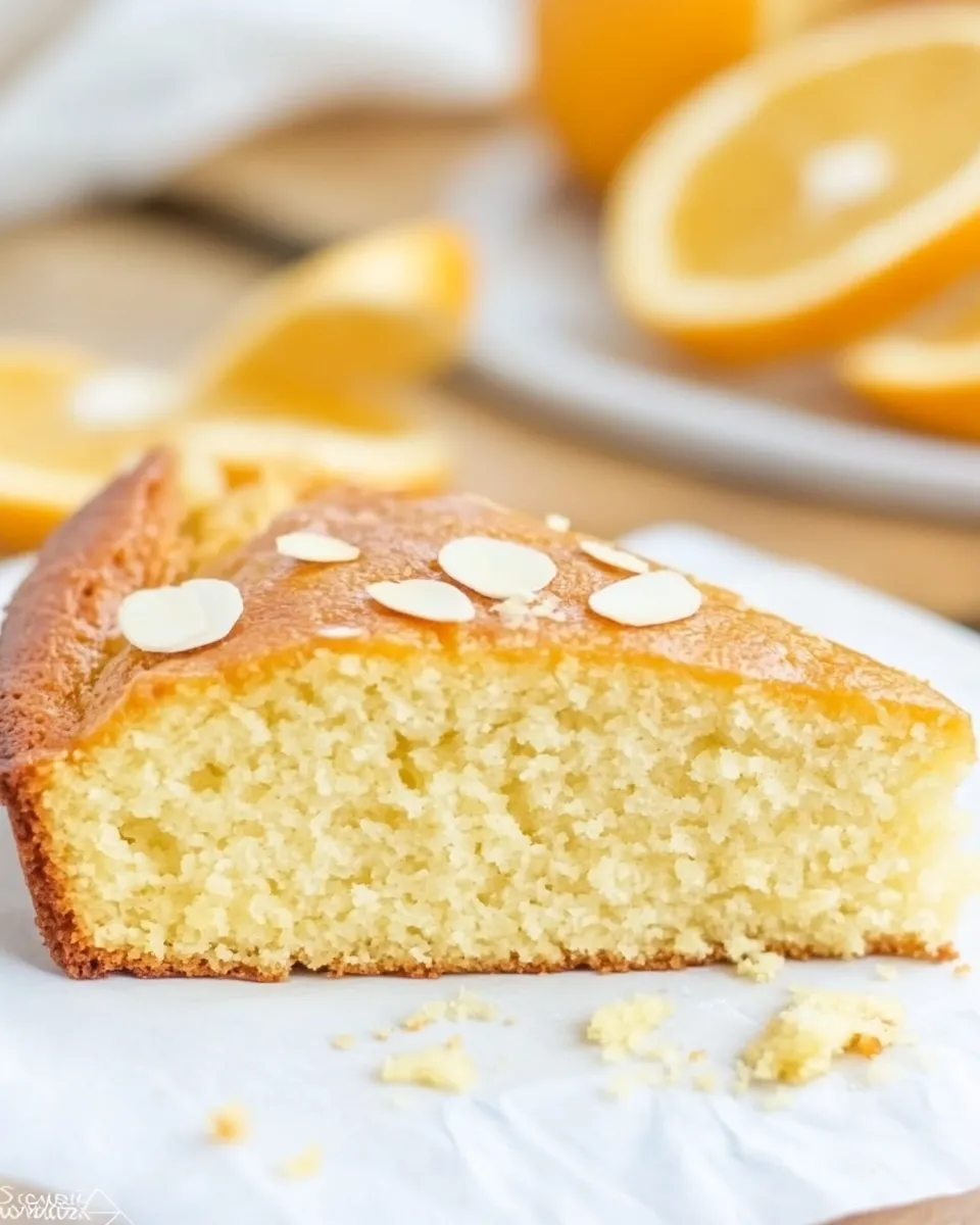 Easy Keto Orange Cake (Almond Flour) food shot